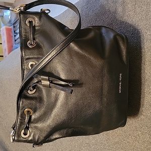 Michael Kors soft black leather hobo bag & dust bag excellent condition